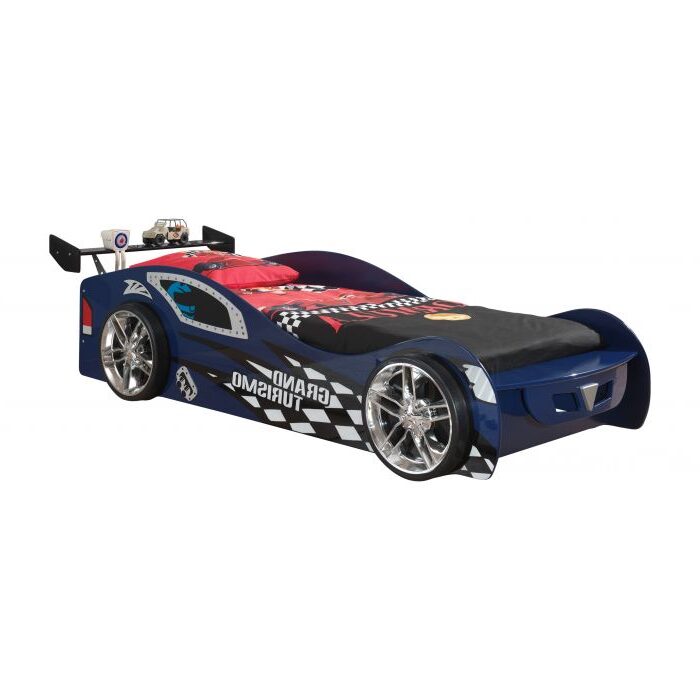 Grand Turismo auto kinderbed 90x200cm blauw