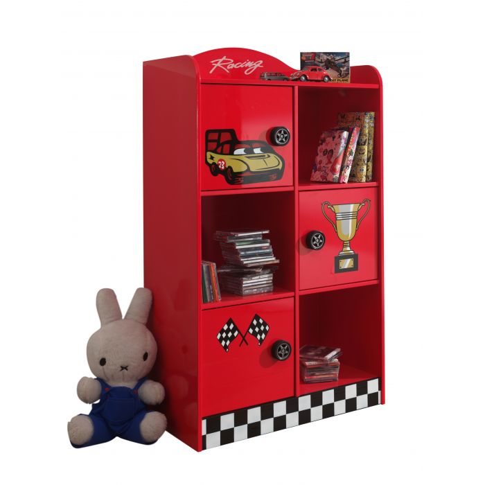 Racer Boekenkast rood